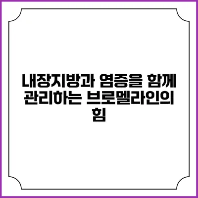내장지방과 염증을 함께 관리하는 브로멜라인의 힘
