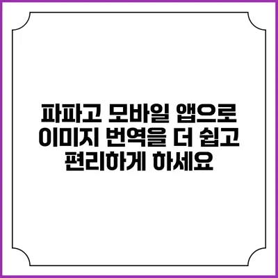 파파고 모바일 앱으로 이미지 번역을 더 쉽고 편리하게 하세요